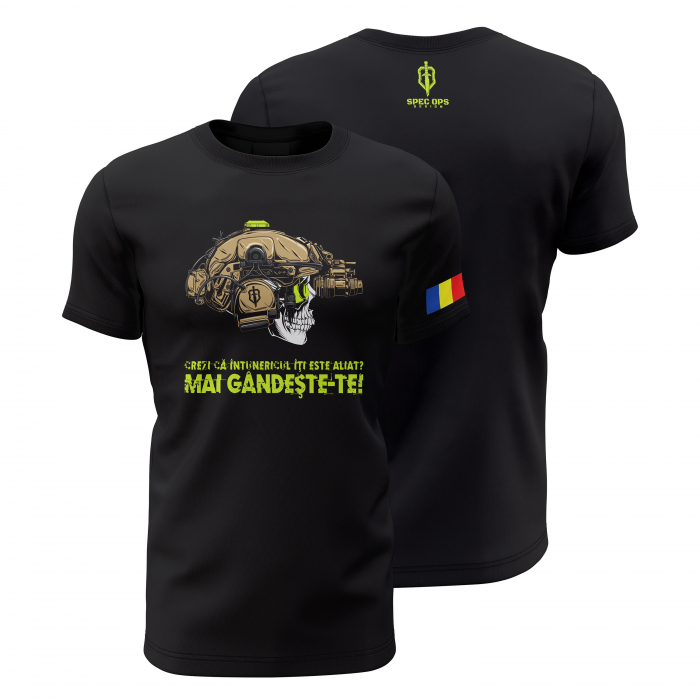 AVN - Tricou Premium din Bumbac 100%, 190 GSM, Pre-Micșorat - Negru [1]