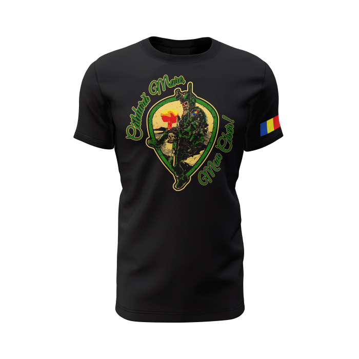 Căldură Mare, Mon Cher! - Tricou Premium din Bumbac 100%, 190 GSM, Pre-Micșorat - Negru [2]