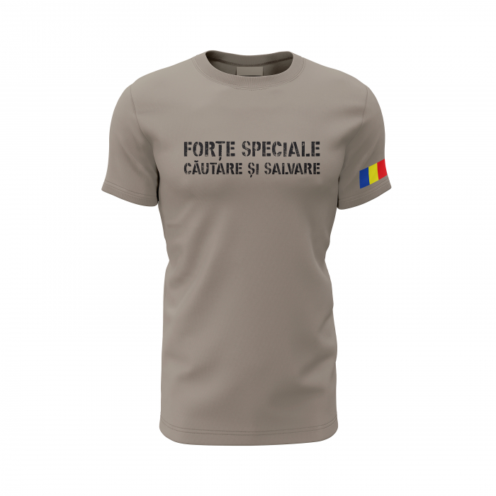 Forțe Speciale - Căutare şi Salvare - Tricou Premium din Bumbac 100%, 190 GSM, Pre-Micșorat - Zinc [2]