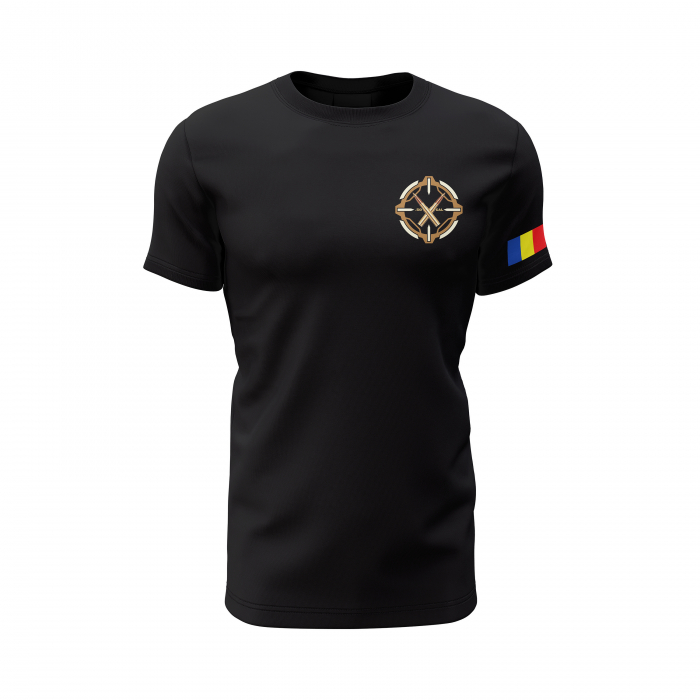 Echipa de Contra Lunetişti - Tricou Premium din Bumbac 100%, 190 GSM, Pre-Micșorat - Negru [2]