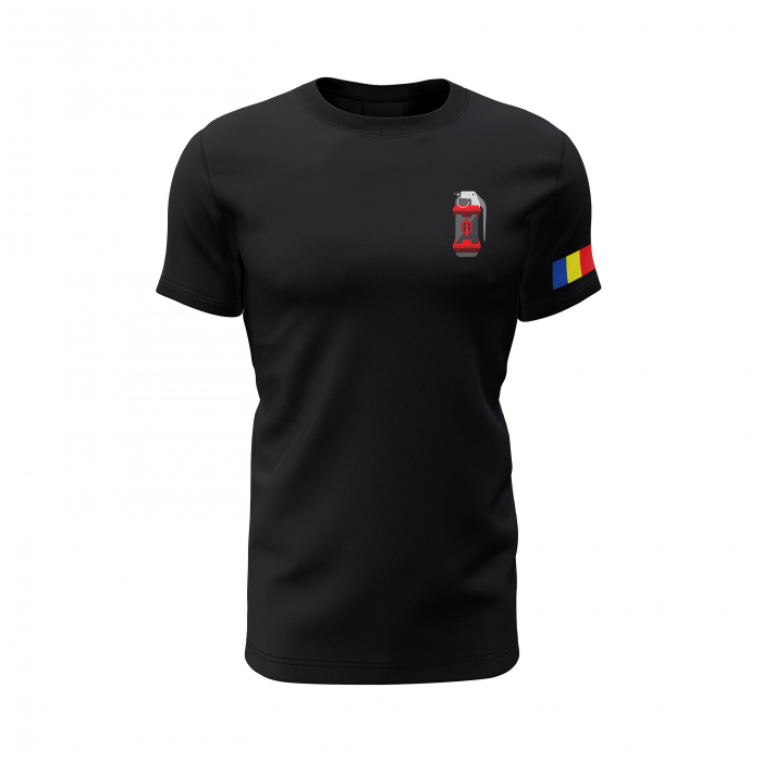 Echipa de Intervenție Contrateroristă - Tricou Premium din Bumbac 100%, 190 GSM, Pre-Micșorat - Negru [2]