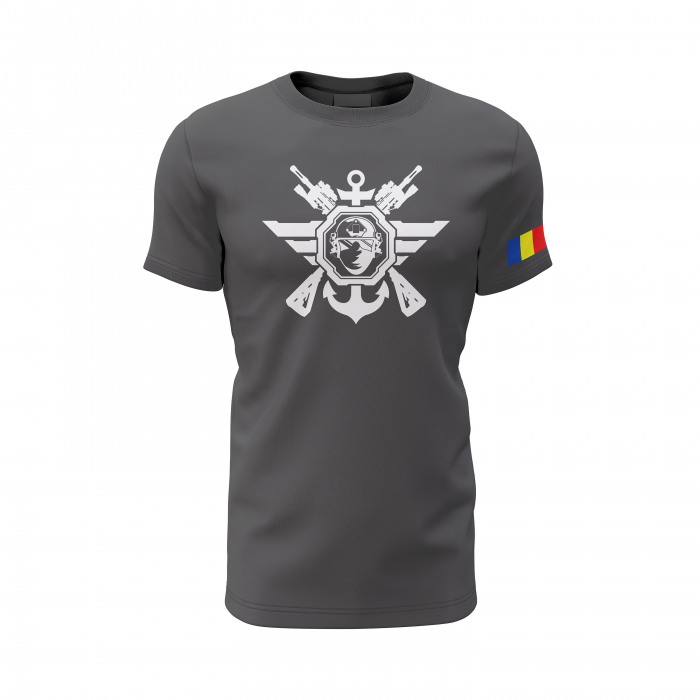 Forțe Speciale - Tricou Premium din Bumbac 100%, 190 GSM, Pre-Micșorat - Gri Închis [2]