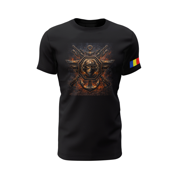 Forțe Speciale V2.0 - Tricou Premium din Bumbac 100%, 190 GSM, Pre-Micșorat - Negru [2]
