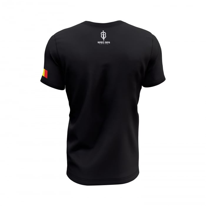 Forțele Române pentru Operații Speciale  - Tricou Premium din Bumbac 100%, 190 GSM, Pre-Micșorat - Negru [4]