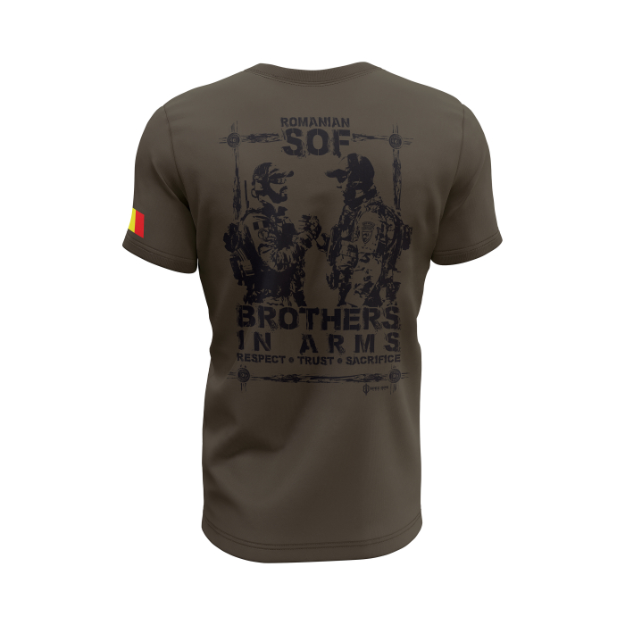 Frați de Arme - Tricou Premium din Bumbac 100%, 190 GSM, Pre-Micșorat - Army [4]