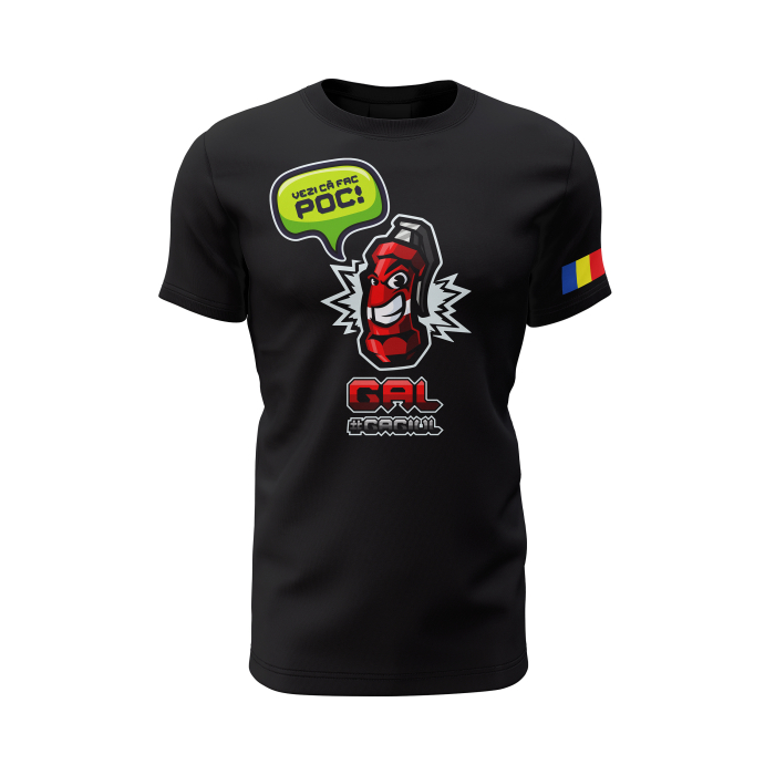 GAL - Tricou Premium din Bumbac 100%, 190 GSM, Pre-Micșorat - Negru [2]