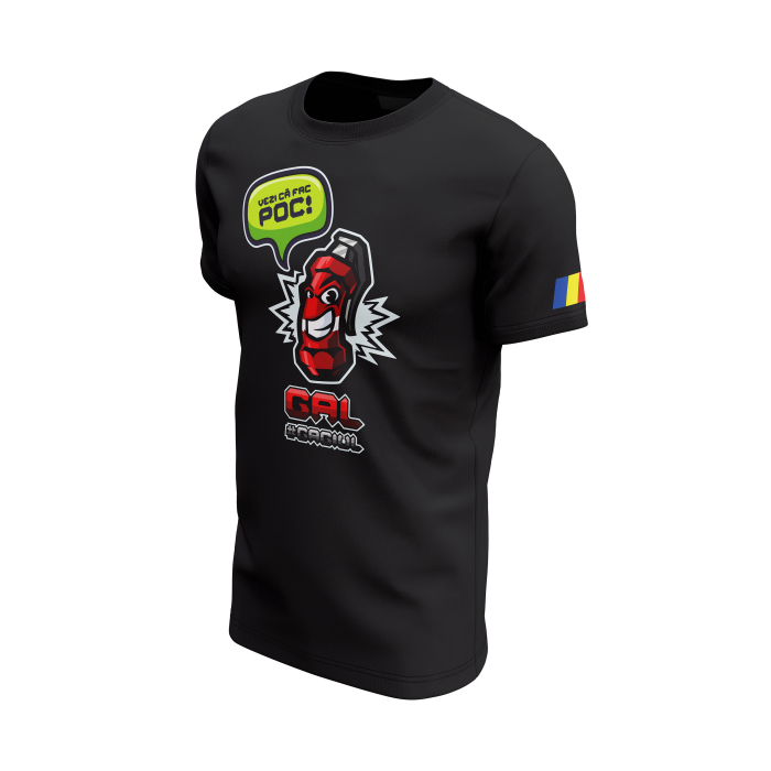 GAL - Tricou Premium din Bumbac 100%, 190 GSM, Pre-Micșorat - Negru [3]