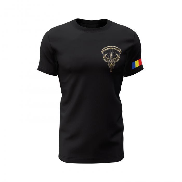 HAHO - HALO - Tricou Premium din Bumbac 100%, 190 GSM, Pre-Micșorat - Negru [2]