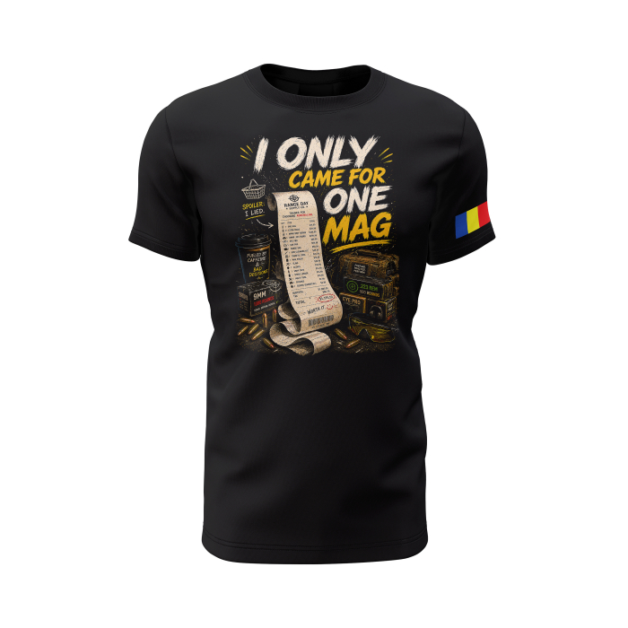 I Only Came For One Mag - Tricou Premium din Bumbac 100%, 190 GSM, Pre-Micșorat - Negru [2]