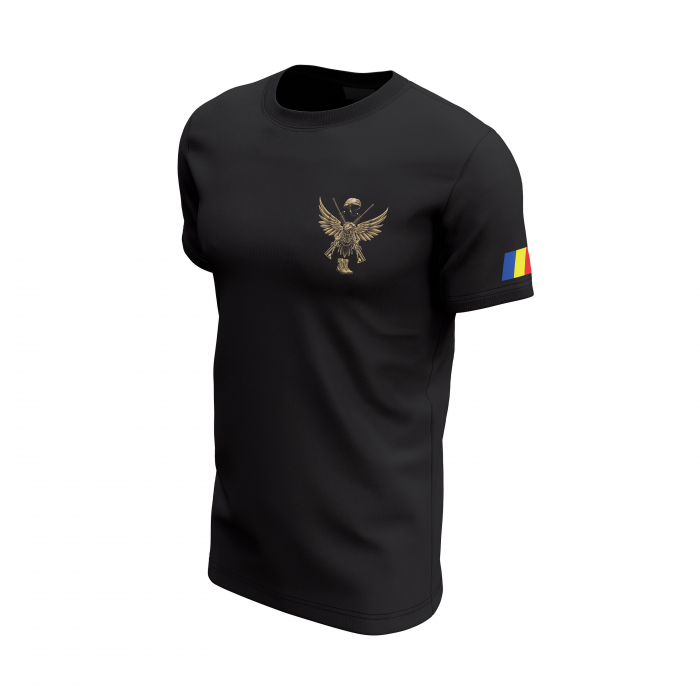 În Memoria - Tricou Premium din Bumbac 100%, 190 GSM, Pre-Micșorat - Negru [3]