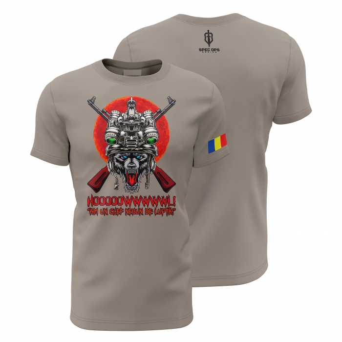 Lupul Operator - Tricou Premium din Bumbac 100%, 190 GSM, Pre-Micșorat - Zinc [1]
