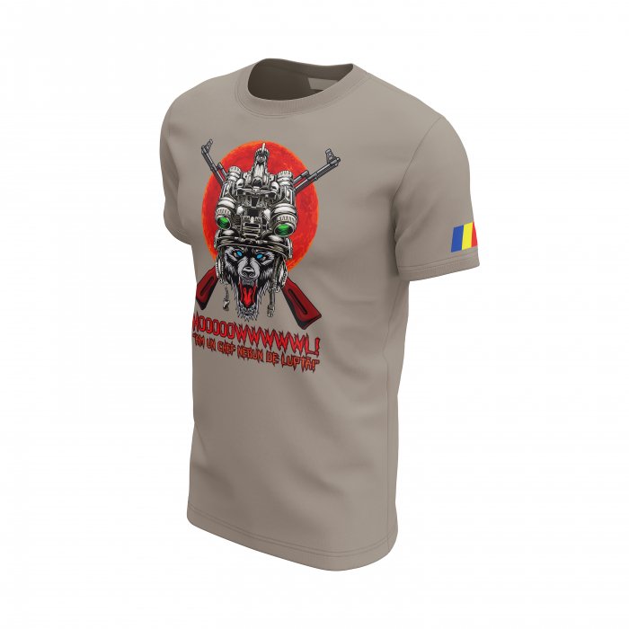 Lupul Operator - Tricou Premium din Bumbac 100%, 190 GSM, Pre-Micșorat - Zinc [3]