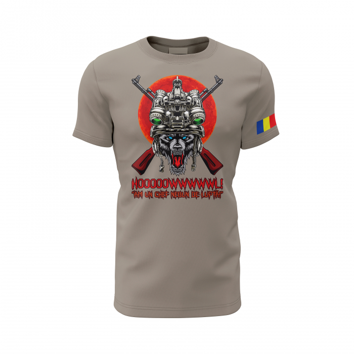 Lupul Operator - Tricou Premium din Bumbac 100%, 190 GSM, Pre-Micșorat - Zinc [2]