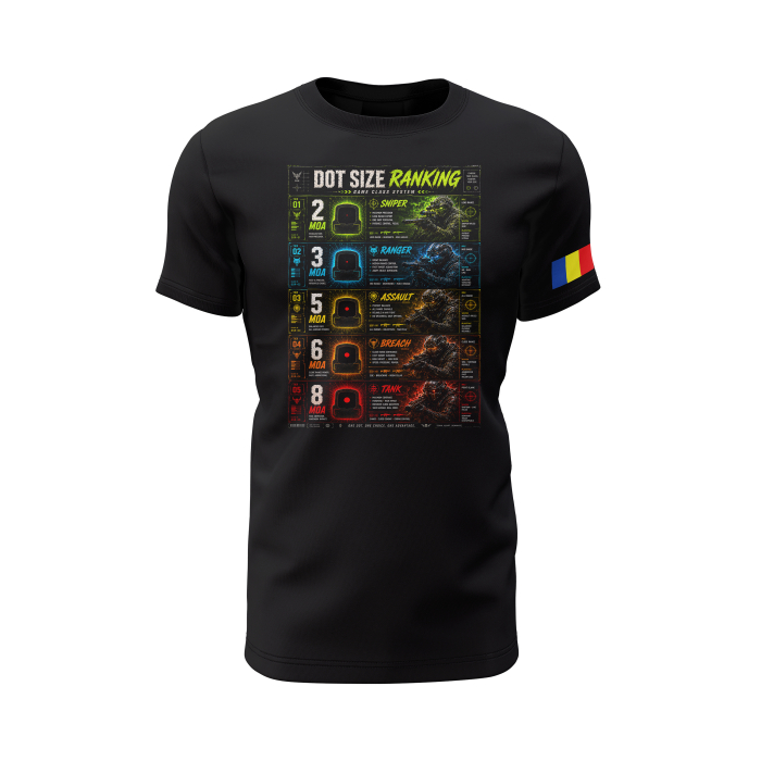 MOS - Game Class - Tricou Premium din Bumbac 100%, 190 GSM, Pre-Micșorat - Negru [2]