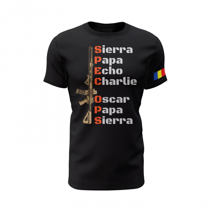 Operații Speciale - Tricou Premium din Bumbac 100%, 190 GSM, Pre-Micșorat - Negru [2]