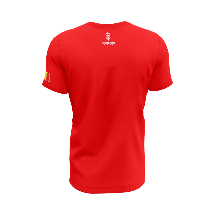 Salvamont V1.0 - Tricou Premium din Bumbac 100%, 190 GSM, Pre-Micșorat - Roșu [3]