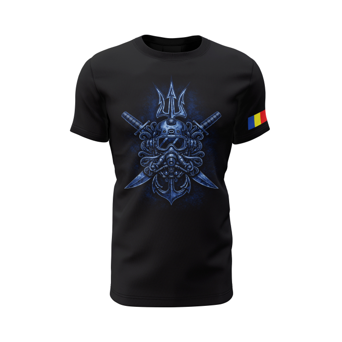 Scafandri Utilitari - Tricou Premium din Bumbac 100%, 190 GSM, Pre-Micșorat - Negru [2]