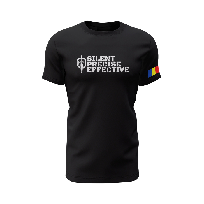Strength Through Discipline - Tricou Premium din Bumbac 100%, 190 GSM, Pre-Micșorat - Negru [2]