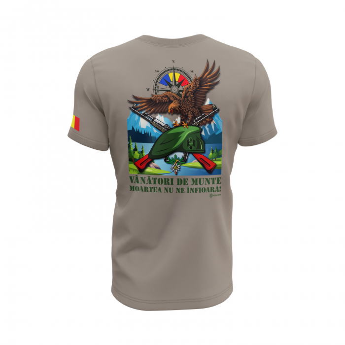 Vânători de Munte - Tricou Premium din Bumbac 100%, 190 GSM, Pre-Micșorat - Zinc [4]