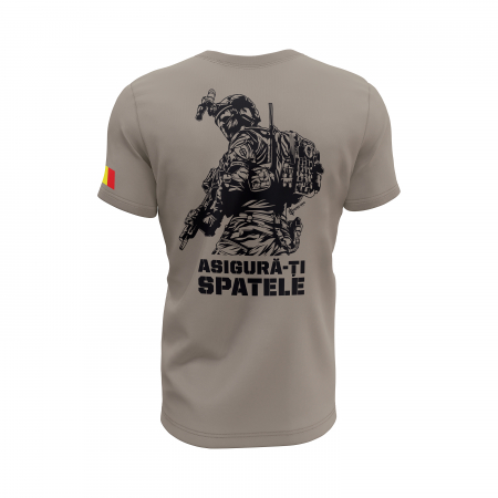 Asigură-ți Spatele - Tricou Premium din Bumbac 100%, 190 GSM, Pre-Micșorat - Zinc [3]