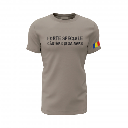 Forțe Speciale - Căutare şi Salvare - Tricou Premium din Bumbac 100%, 190 GSM, Pre-Micșorat - Zinc [1]