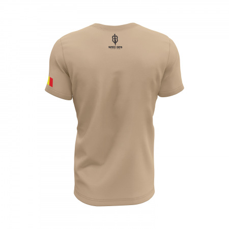 Craniu în Tricolor - Tricou Premium din Bumbac 100%, 190 GSM, Pre-Micșorat - Crem [3]