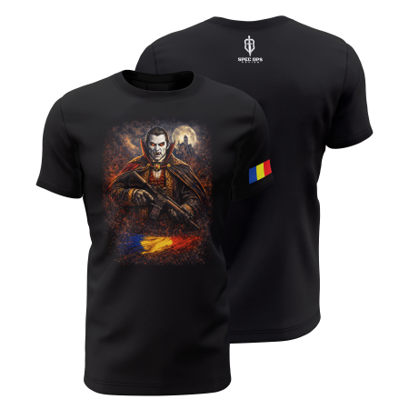 De Colecție - Dracula - Tricou Premium din Bumbac 100%, 190 GSM, Pre-Micșorat - Negru