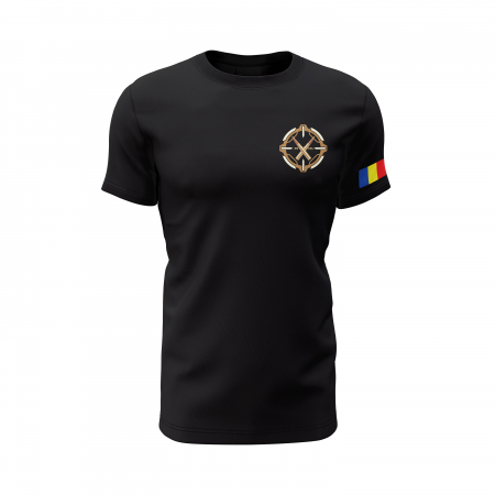 Echipa de Contra Lunetişti - Tricou Premium din Bumbac 100%, 190 GSM, Pre-Micșorat - Negru [1]