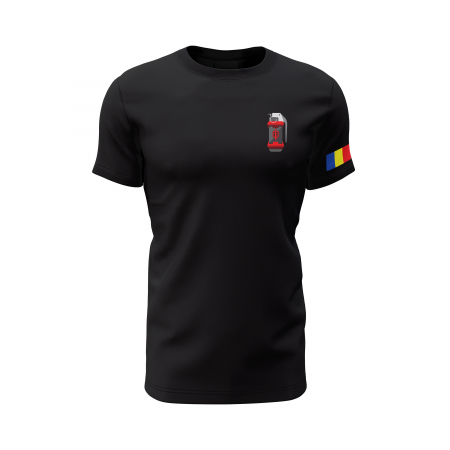 Echipa de Intervenție Contrateroristă - Tricou Premium din Bumbac 100%, 190 GSM, Pre-Micșorat - Negru [1]