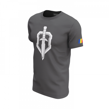 Emblema Spec Ops - Tricou Premium din Bumbac 100%, 190 GSM, Pre-Micșorat - Gri Închis [2]