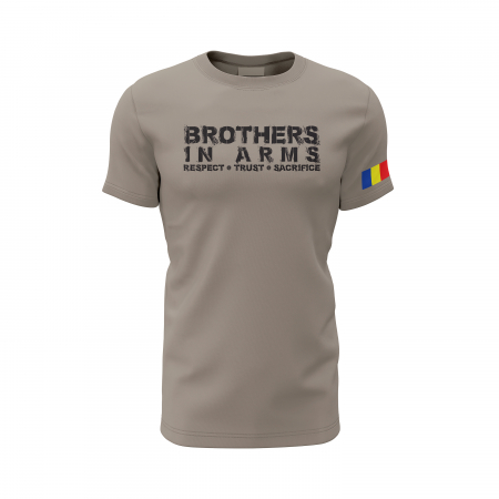 Frați de Arme - Tricou Premium din Bumbac 100%, 190 GSM, Pre-Micșorat - Zinc [1]