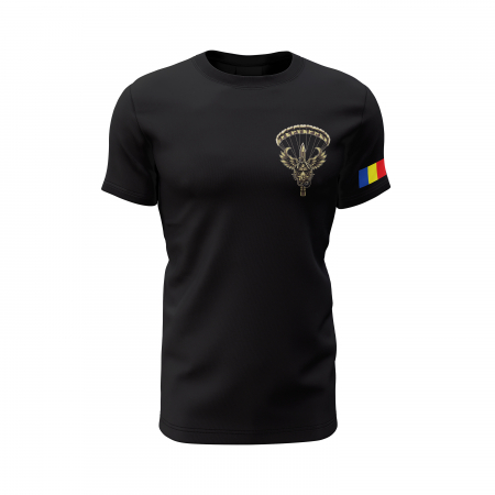 HAHO - HALO - Tricou Premium din Bumbac 100%, 190 GSM, Pre-Micșorat - Negru [1]