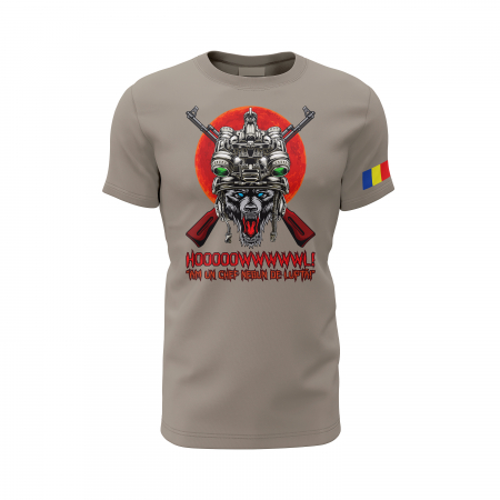 Lupul Operator - Tricou Premium din Bumbac 100%, 190 GSM, Pre-Micșorat - Zinc [1]