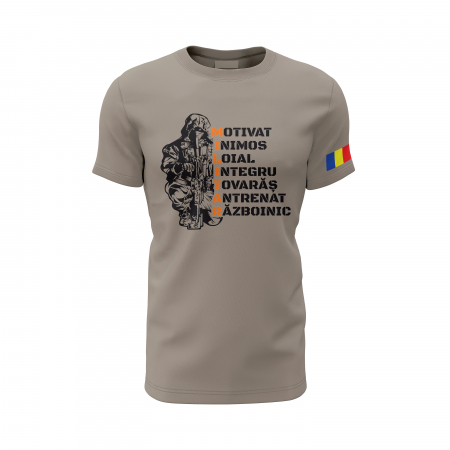 MILITAR - Tricou Premium din Bumbac 100%, 190 GSM, Pre-Micșorat - Zinc [1]