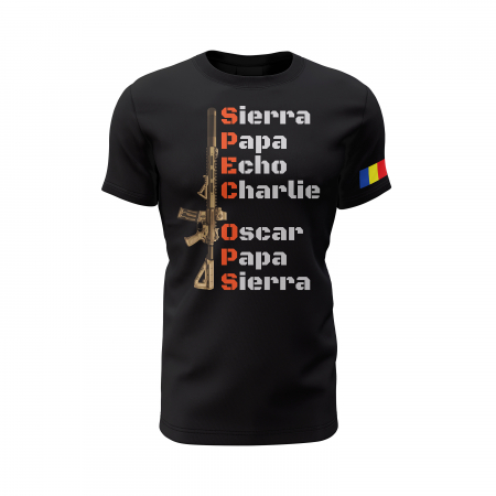Operații Speciale - Tricou Premium din Bumbac 100%, 190 GSM, Pre-Micșorat - Negru [1]