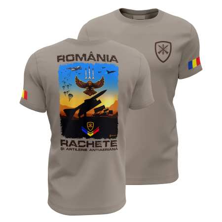 Operaţii Speciale - Rachete și Artilerie Antiaeriană - Tricou Premium din Bumbac 100%, 190 GSM, Pre-Micșorat - Zinc