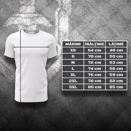 Romanian Veteran - Tricou Premium din Bumbac 100%, 190 GSM, Pre-Micșorat - Negru [4]
