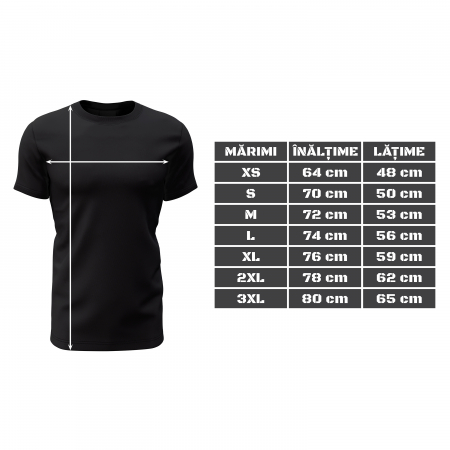 Echipa de Airsoft - Tricou Premium din Bumbac 100%, 190 GSM, Pre-Micșorat - Negru [4]