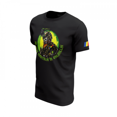 Valhalla - Tricou Premium din Bumbac 100%, 190 GSM, Pre-Micșorat - Negru [2]