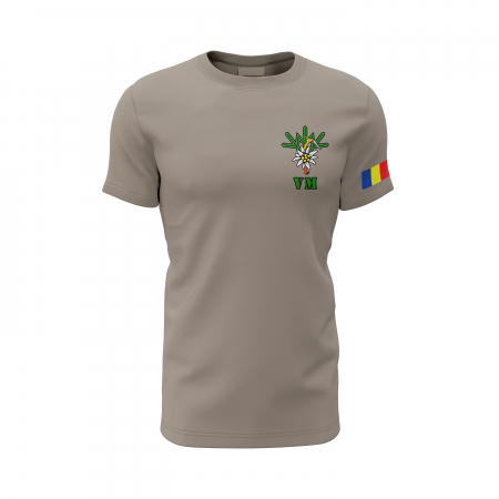 Vânători de Munte - Tricou Premium din Bumbac 100%, 190 GSM, Pre-Micșorat - Zinc [1]