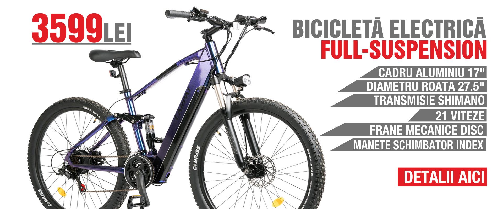 Bicicleta electrica MTB-FS 27.5" CARPAT C275M17E