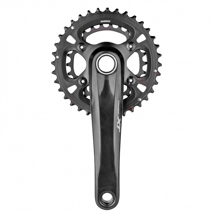 Angrenaj pedalier SHIMANO Deore XT FC-M8100-2, aluminiu, 26/36T, brat 175 mm, negru [1]