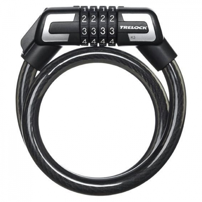 Antifurt TRELOCK K3, 100/1.6 cm, negru [2]