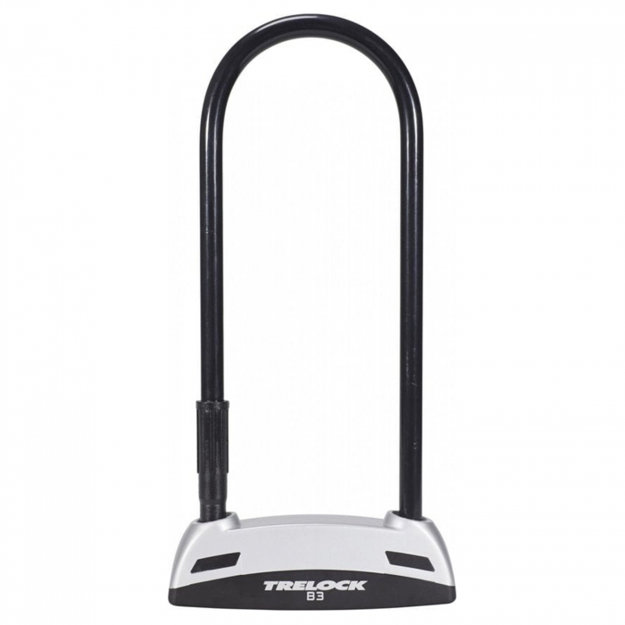 Antifurt TRELOCK Solid U B3 Silver, 23 cm, negru [1]
