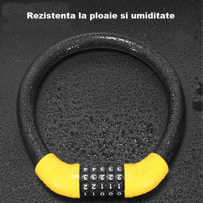 Antifurt FOREVER 40/1.2 cm, negru/galben [4]