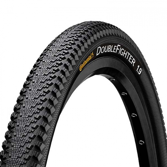 Anvelopa pe sarma 26"x1.9 CONTINENTAL DoubleFighter III (50-559), negru [1]