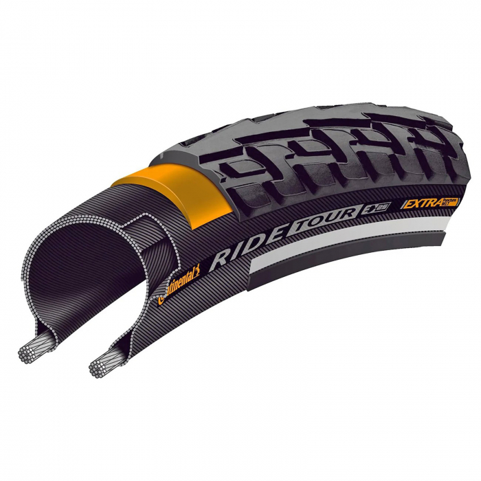 Anvelopa pe sarma 20"x1.75 CONTINENTAL Ride Tour (47-406), negru/alb [3]