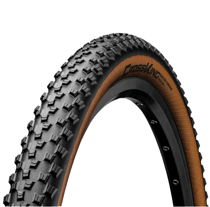 Anvelopa pliabila 29"x2.2 CONTINENTAL Cross King Protection (55-622), negru/maro [1]