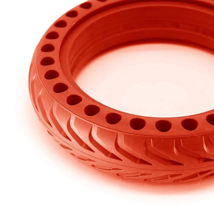 Anvelopa trotineta 8.5"x2.0 FIVESTARS, plina, perforata, petru Xiaomi, rosu [4]