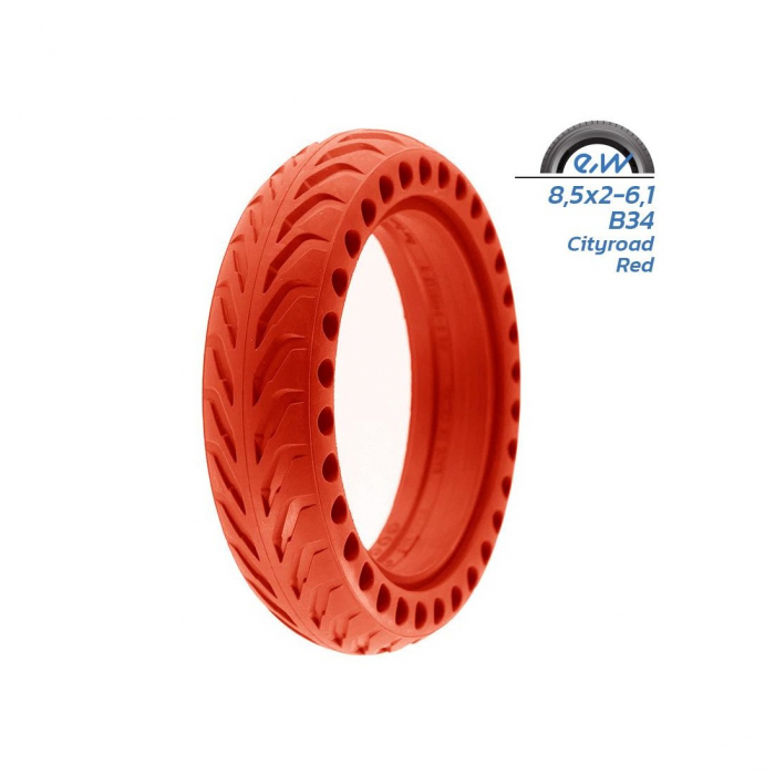 Anvelopa plina perforata trotineta 8.5×2 pentru Xiaomi Rosie [1]